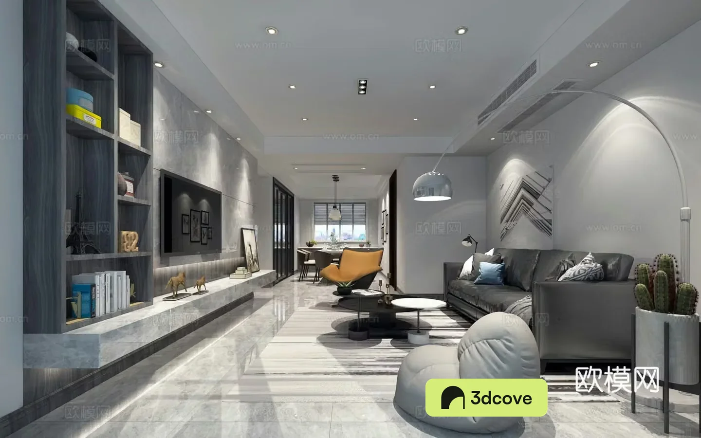 Modern living and dining room chandeliers desk lamp multi-person sofa single sofa coffee table decorative cabinet