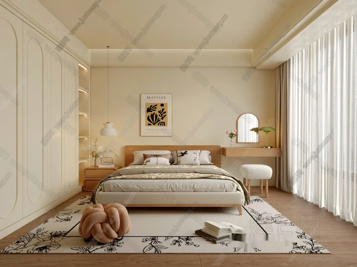 Cozy Bedroom 3D Model – 22491 – VRAY Render