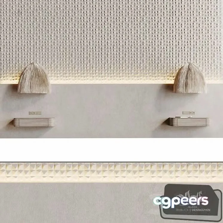 3ds Max Free – Decorative 3D Wall Panel 009