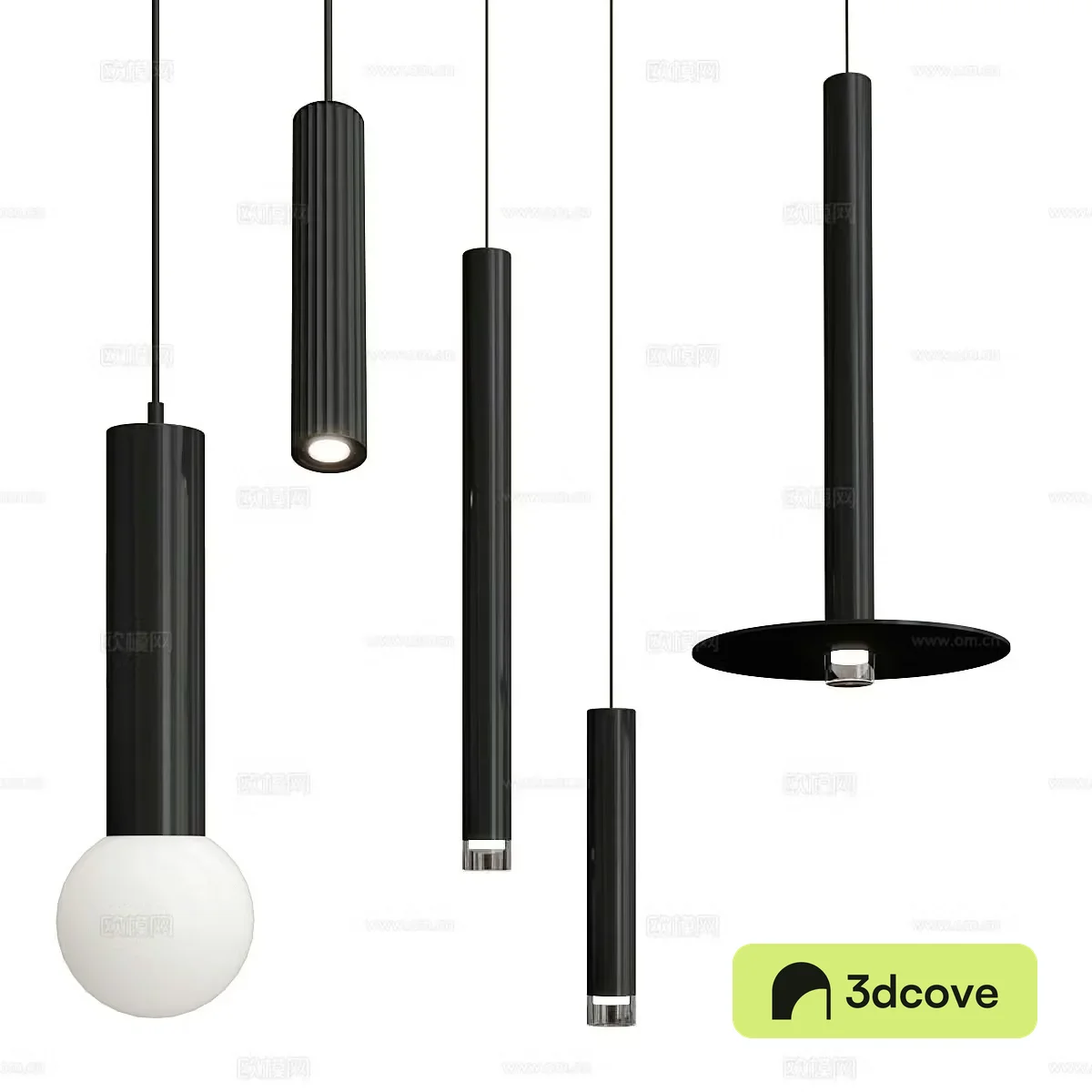 Modern Italian hanging cable light