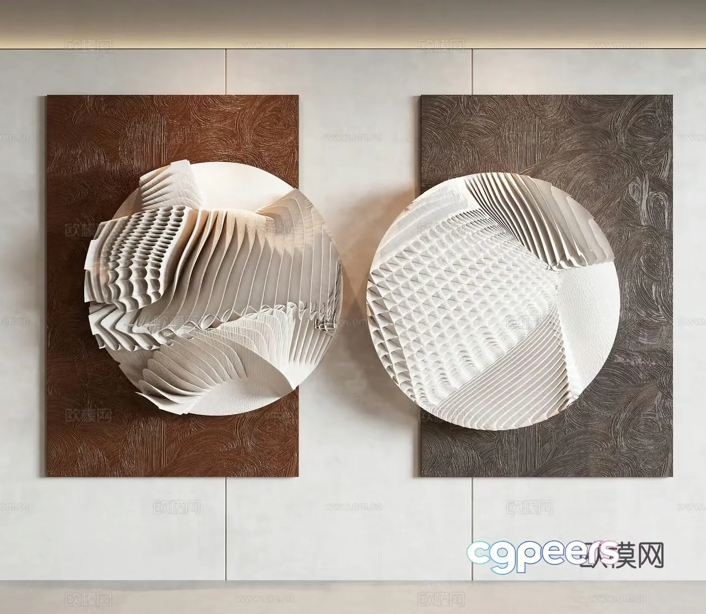 Modern wall decoration pendant 3D model