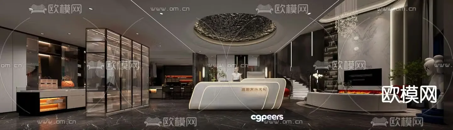 Furniture showroom 3d model