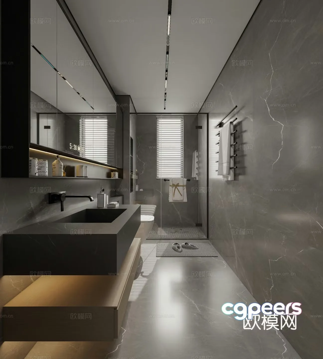 Modern bathroom 3d model