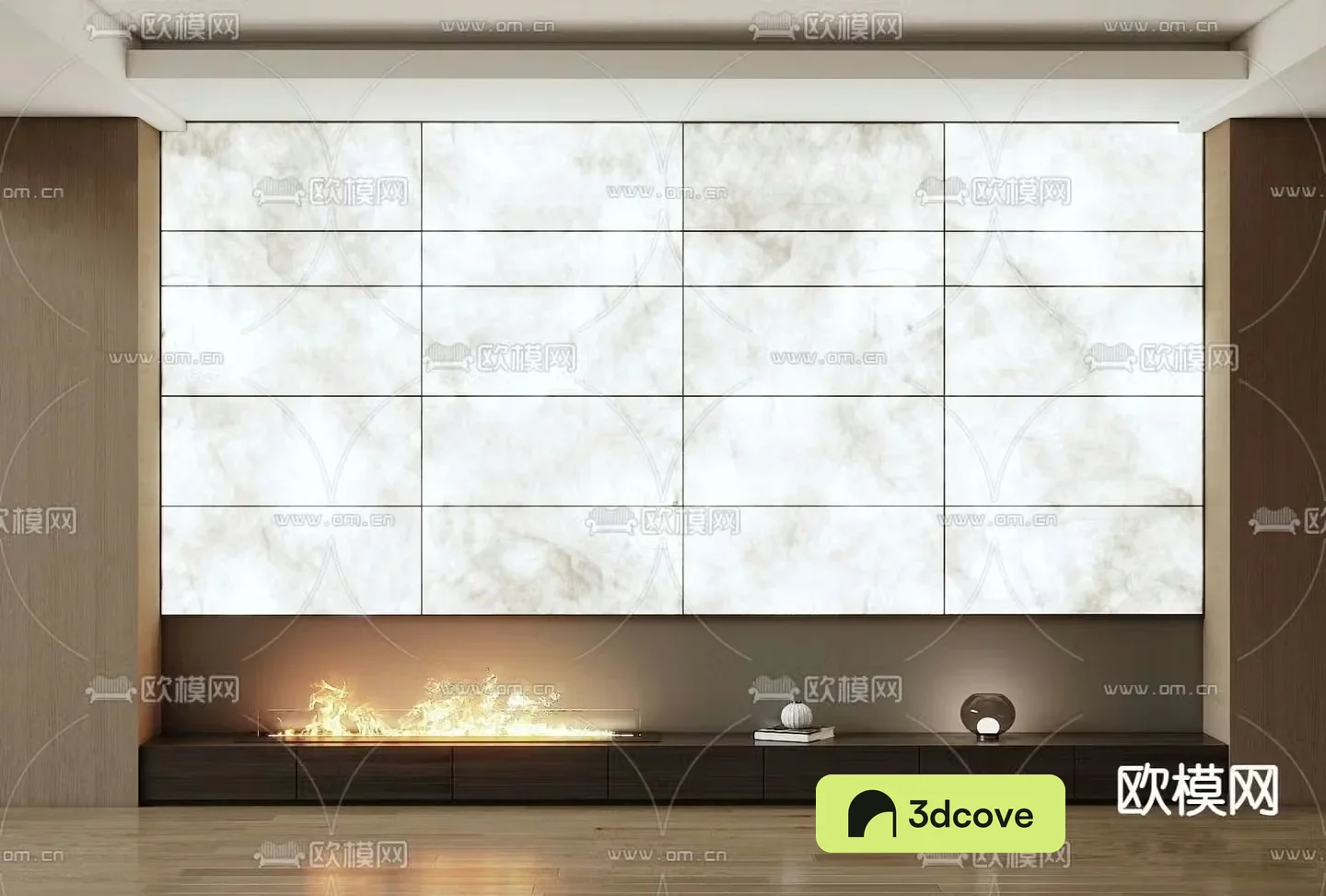 Modern glowing background wall