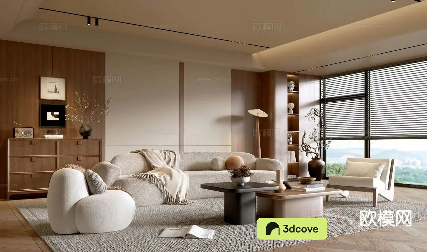 Wabi-sabi living room