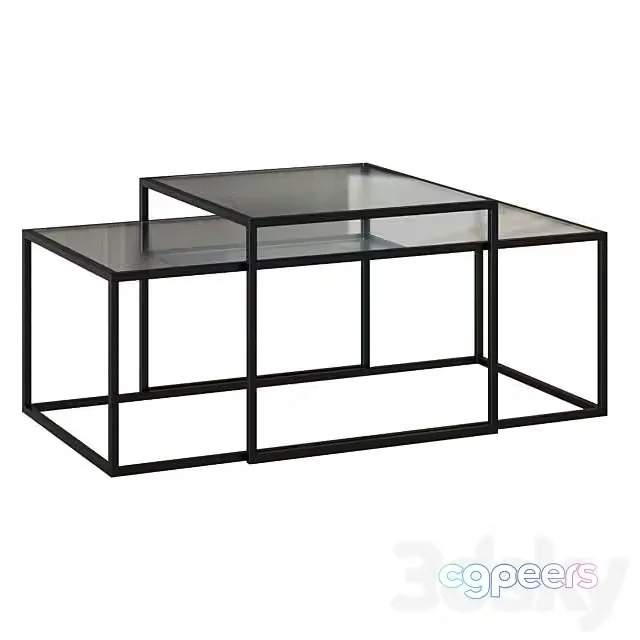 3ds Max Free – Set of 2 Tables Akemi