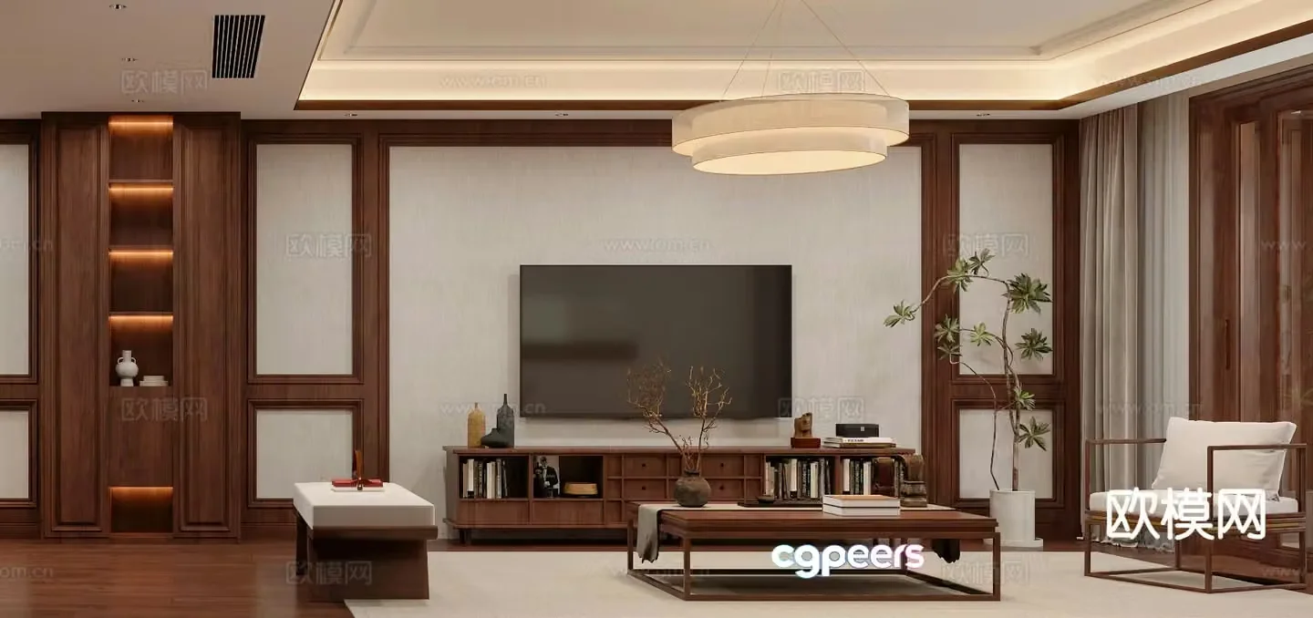 New Chinese restaurant 3D model