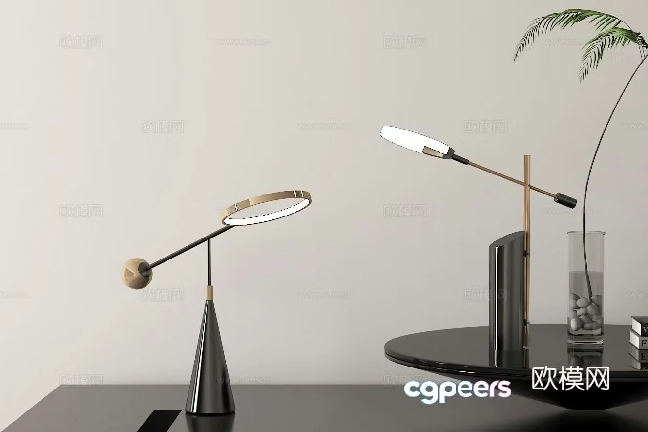 Art desk lamp reading lamp 3d model