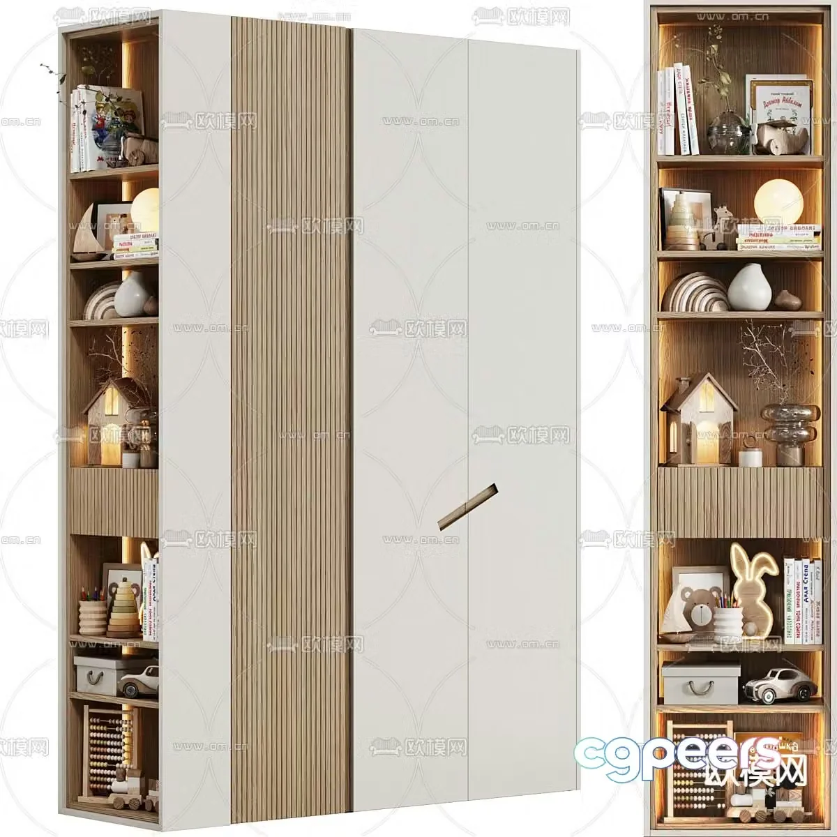 Children’s wardrobe decorative cabinet 3d model