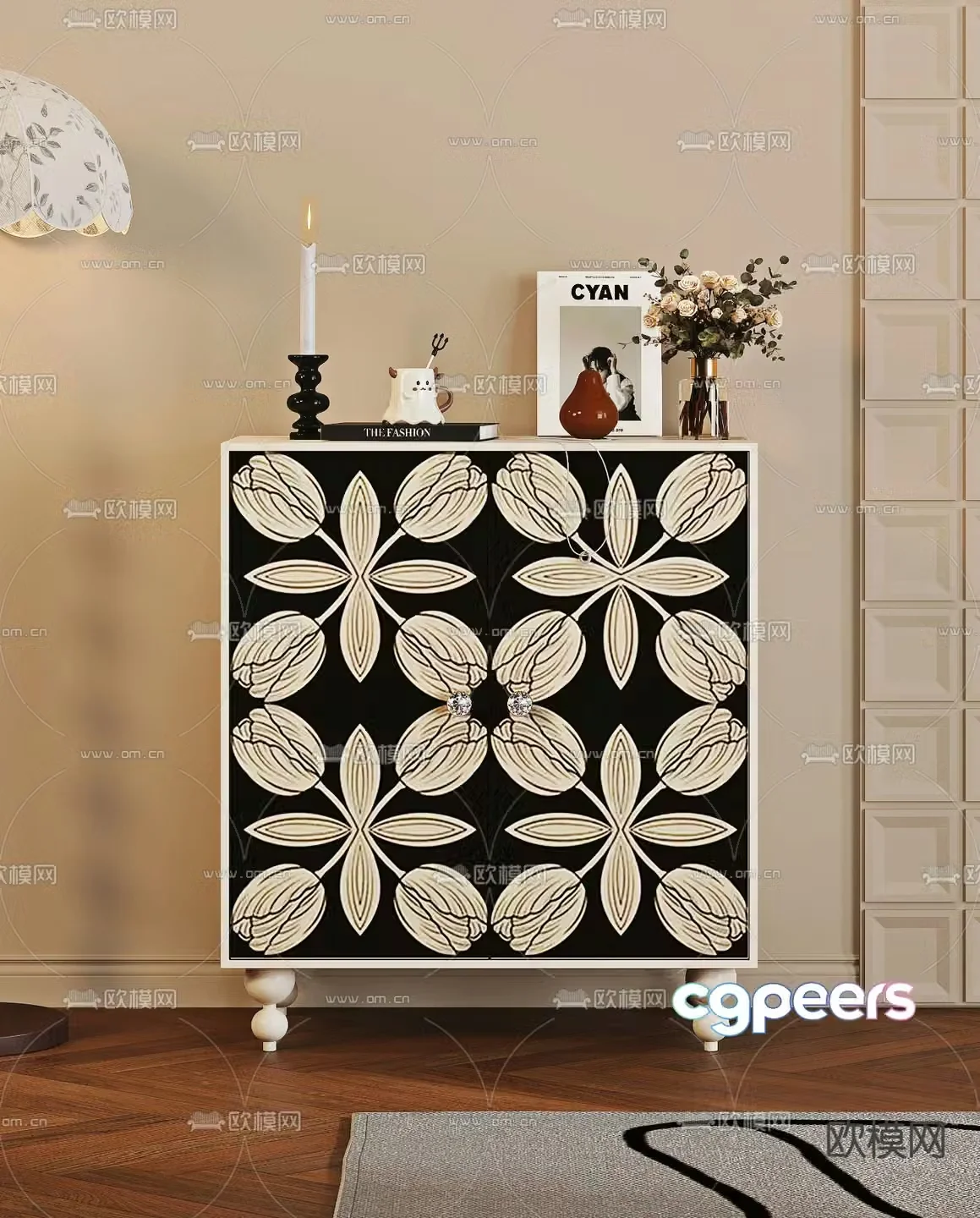 French sideboard 3d model