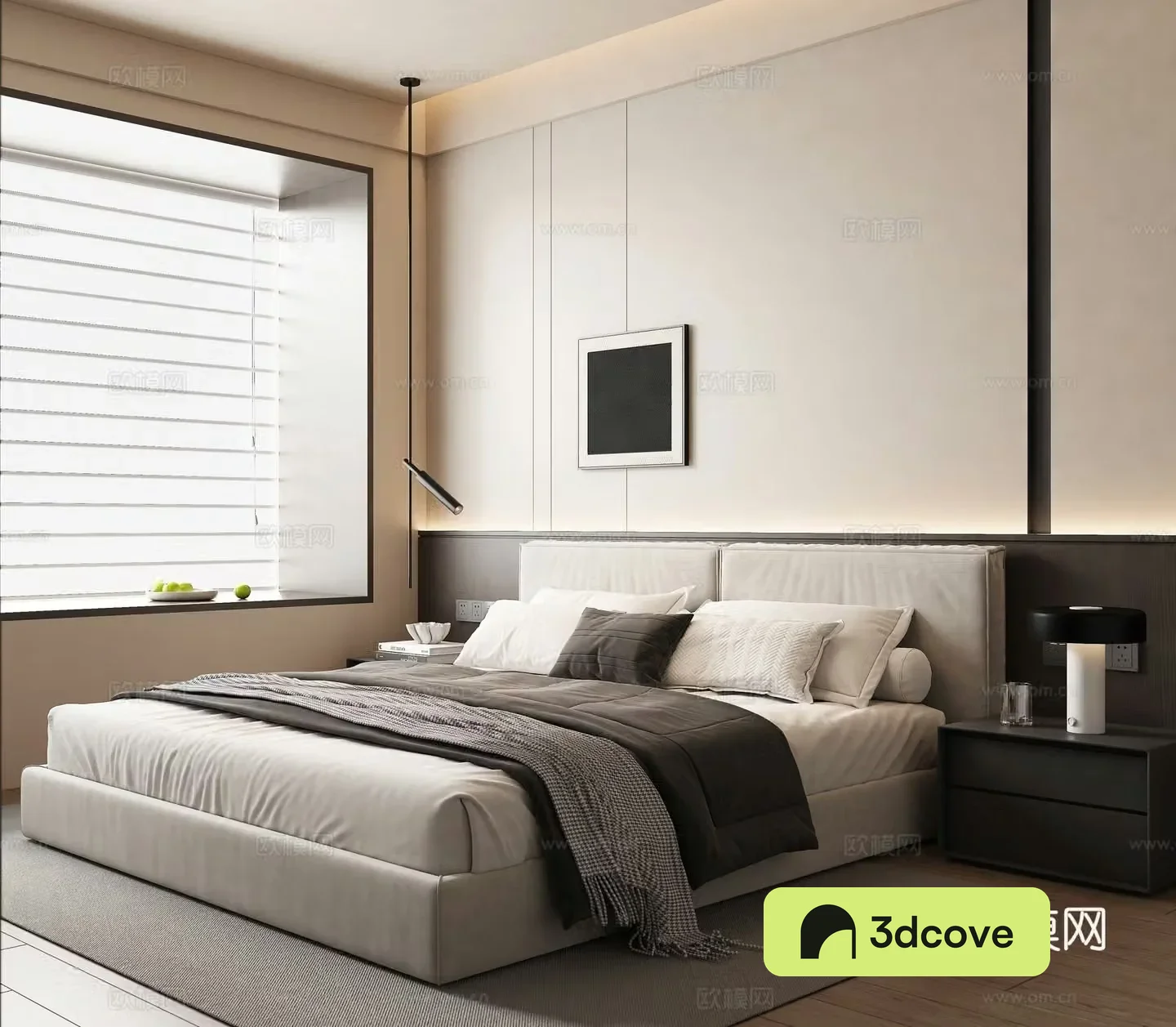 Modern double bed