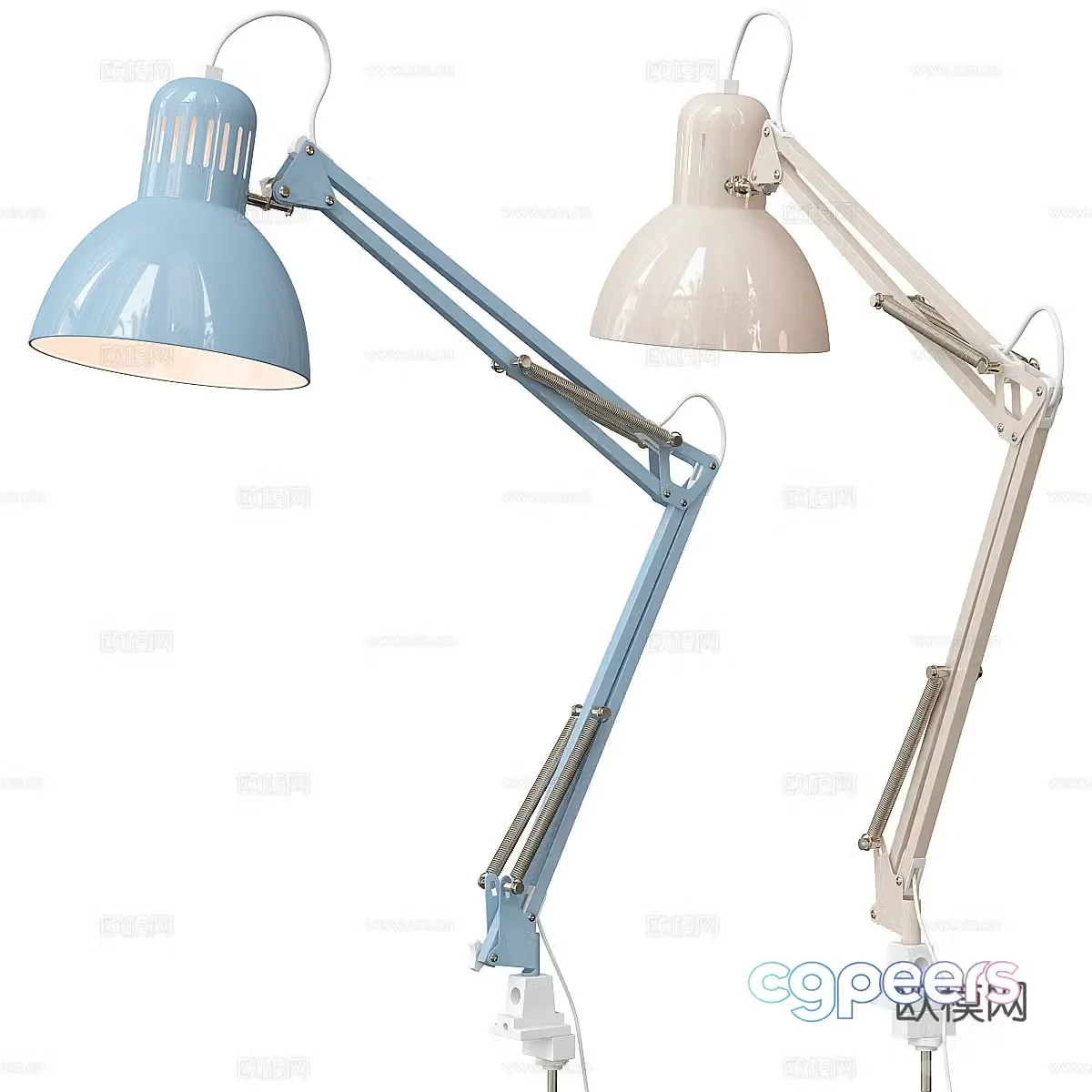 Modern cream style decorative wall light 3d model