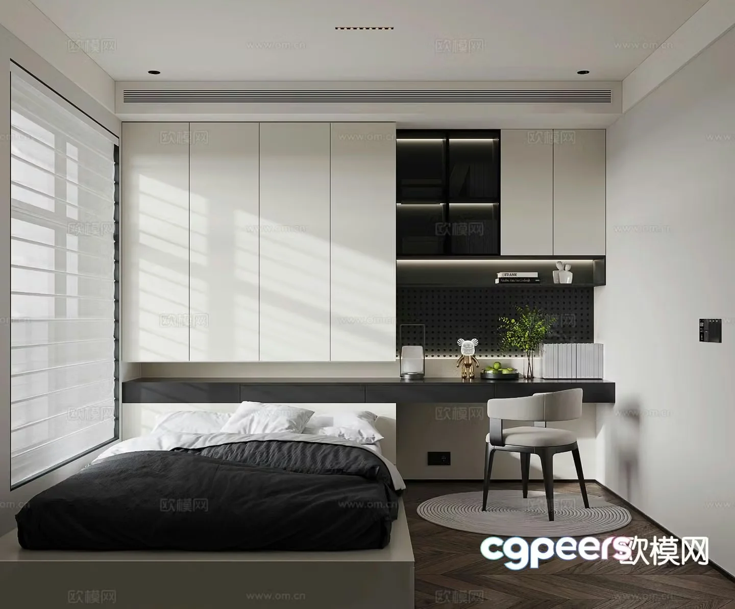 3d model of tatami bedroom and second bedroom