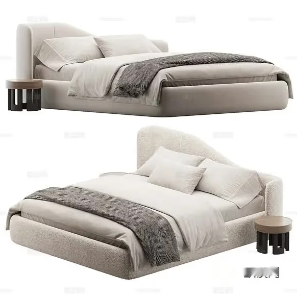 Modern Bed Set 3D Model – 21645 – CORONA Render