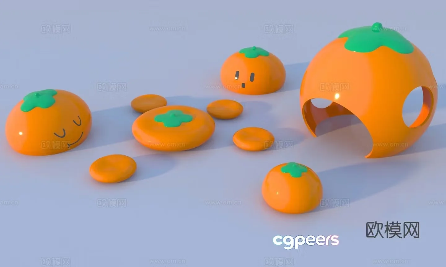 Modern tomato beautiful 3D model