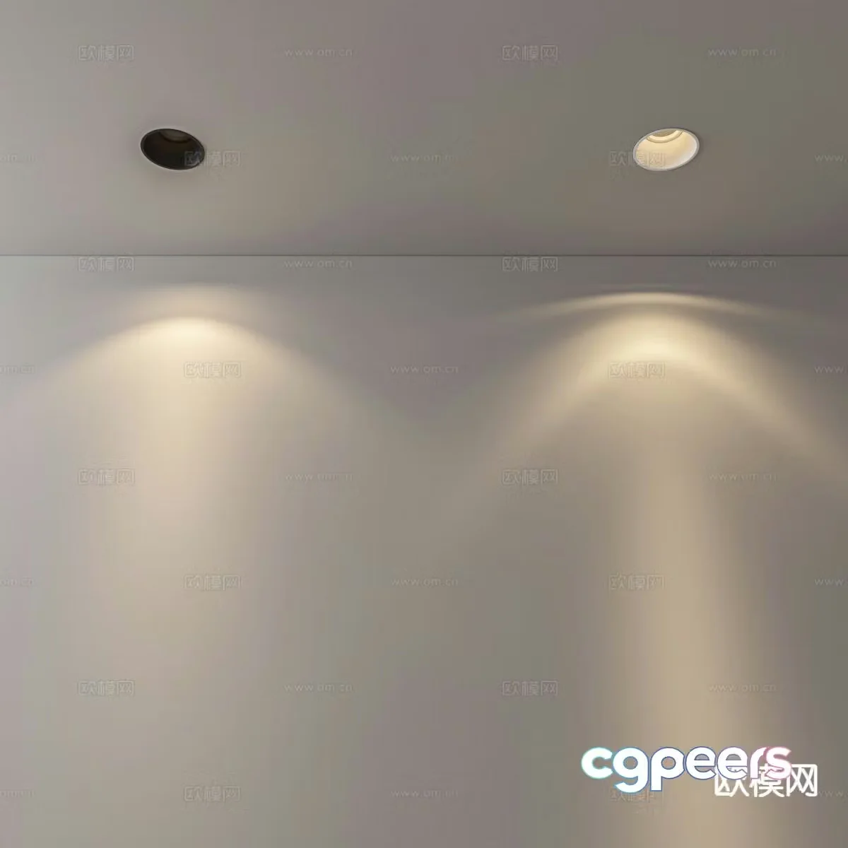 Surface mounted downlight spotlight magnetic light 3D model