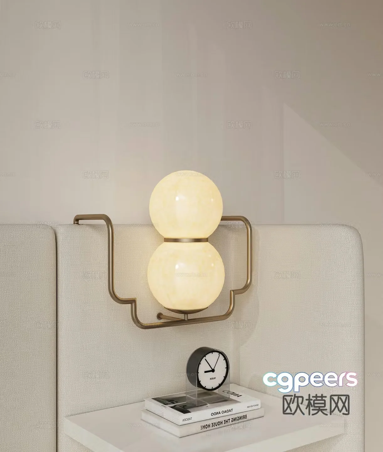 Modern light luxury bedside wall lamp Metal wall lamp Multi-head wall lamp Bedroom wall lamp Retro wall lamp 3D model