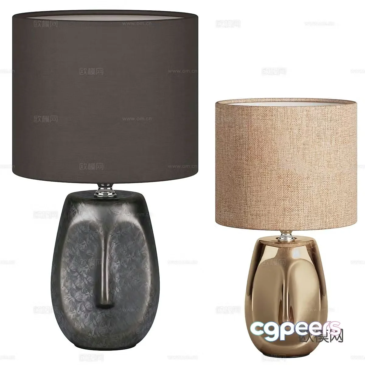 Simple table lamp bedside table lamp 3d model