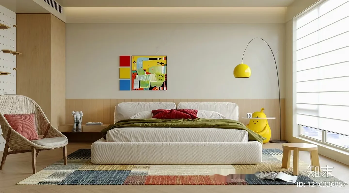 Cozy Bedroom 3D Model – 19246 – VRAY Render