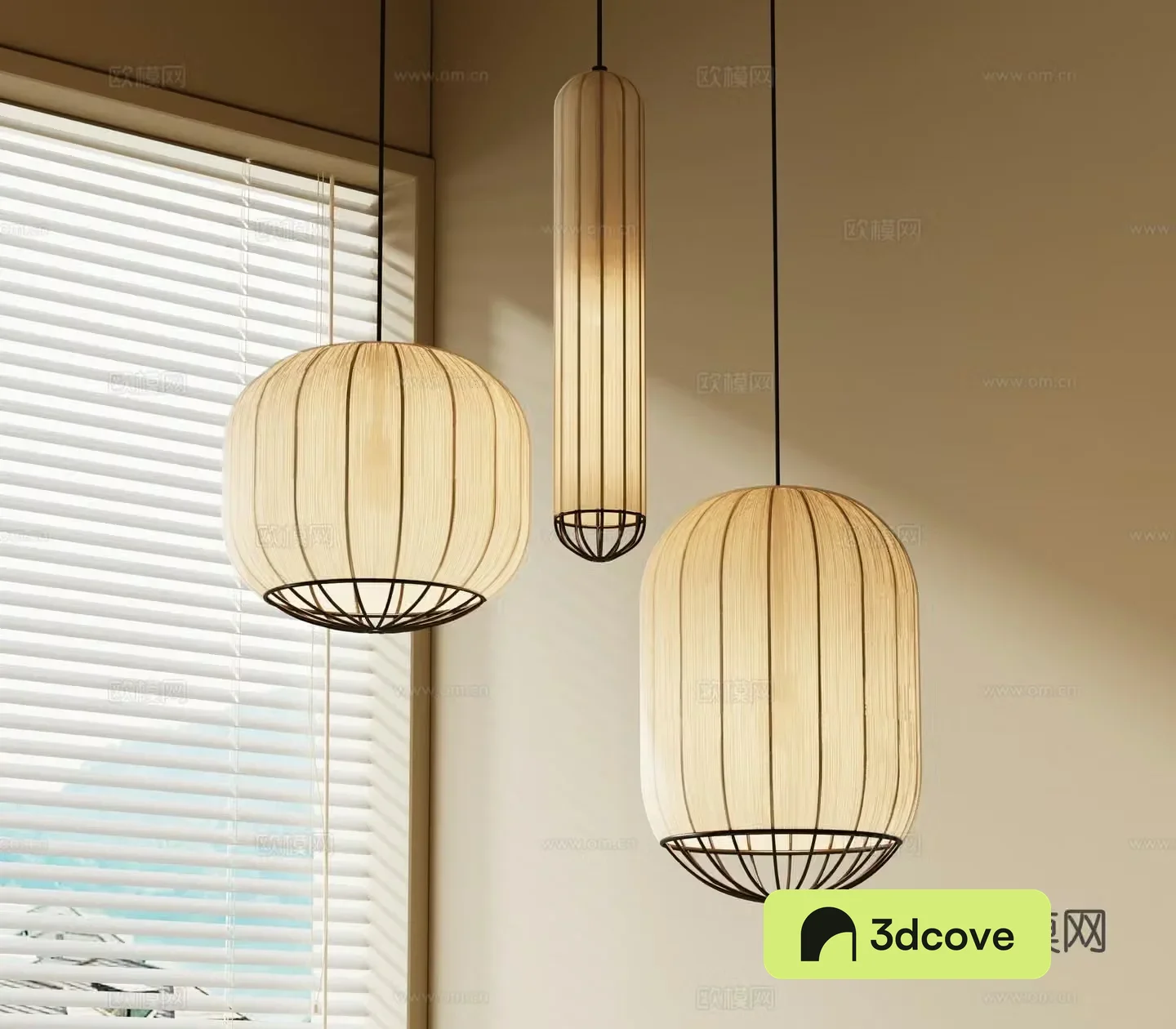 New Chinese lantern chandelier