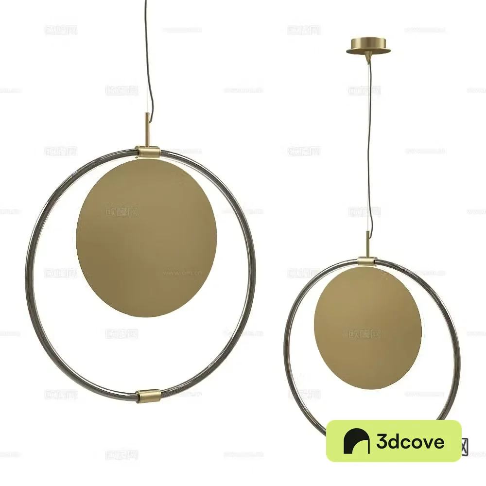 Italamp Italian ring chandelier copper chandelier