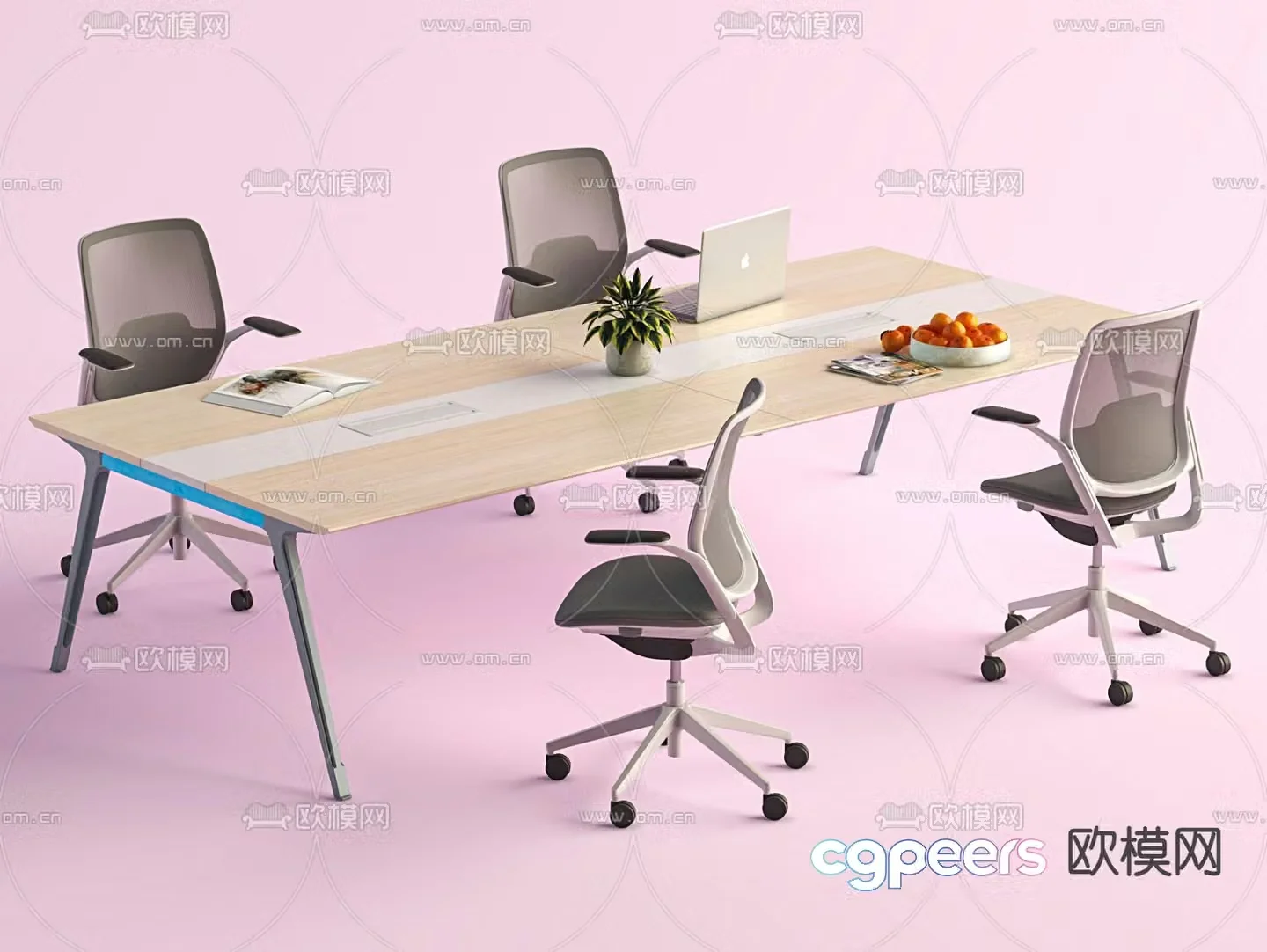 conference table conference table office desk 3d model