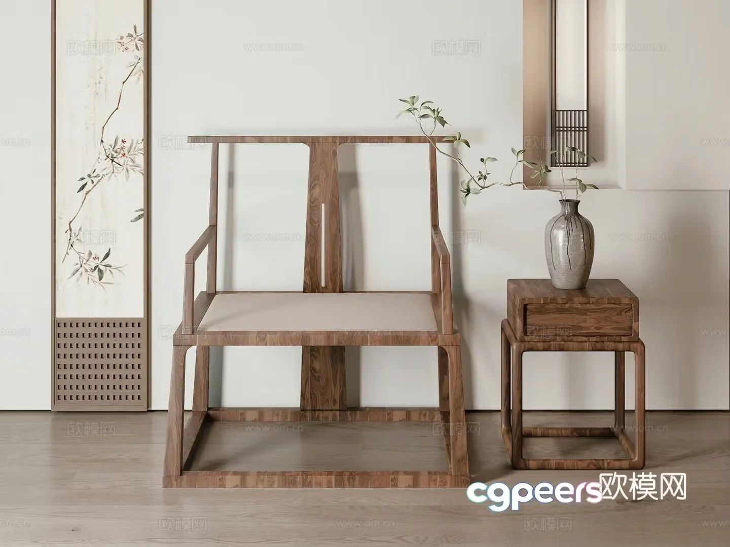New Chinese chair 3d model