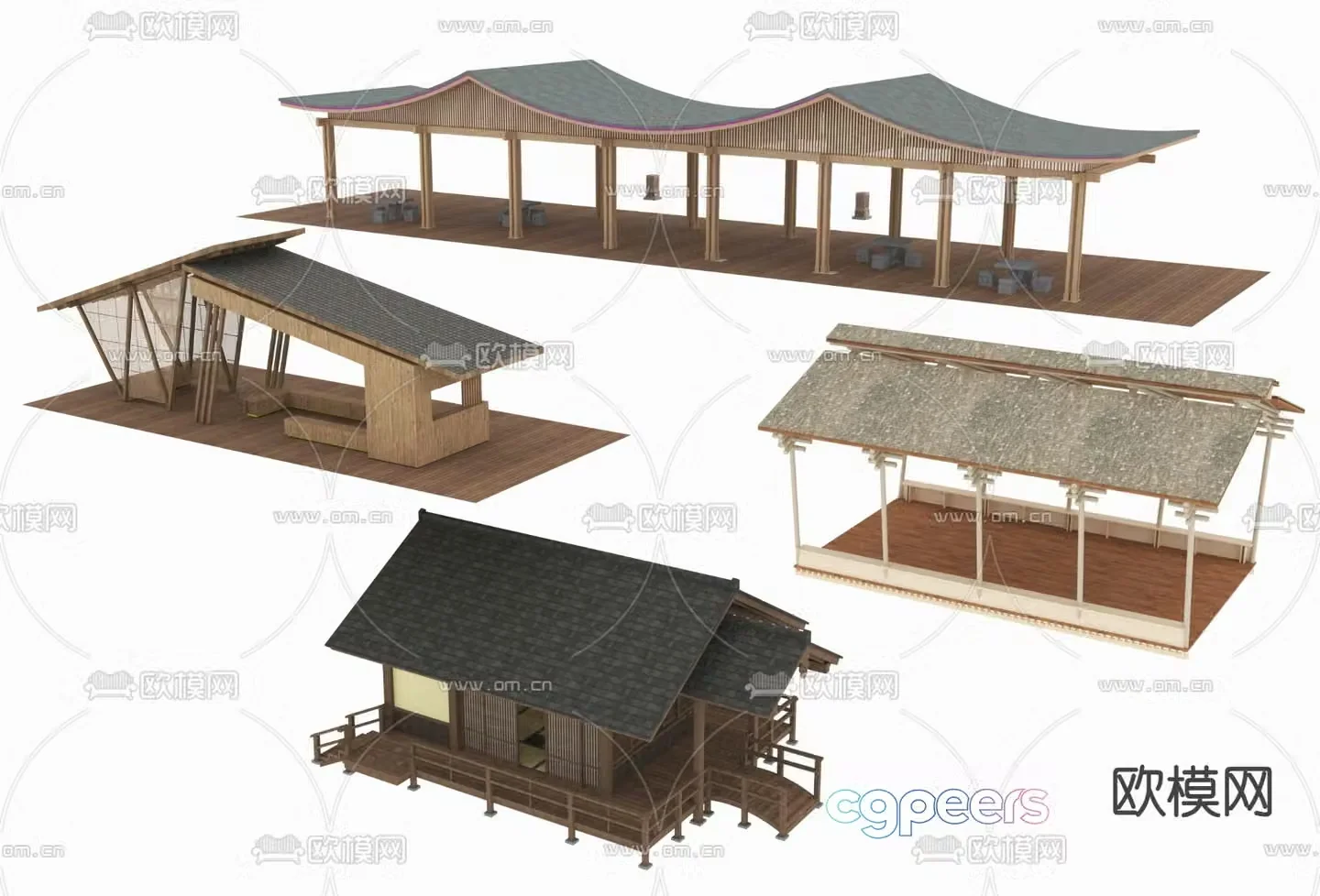 Rural landscape gallery 3D model