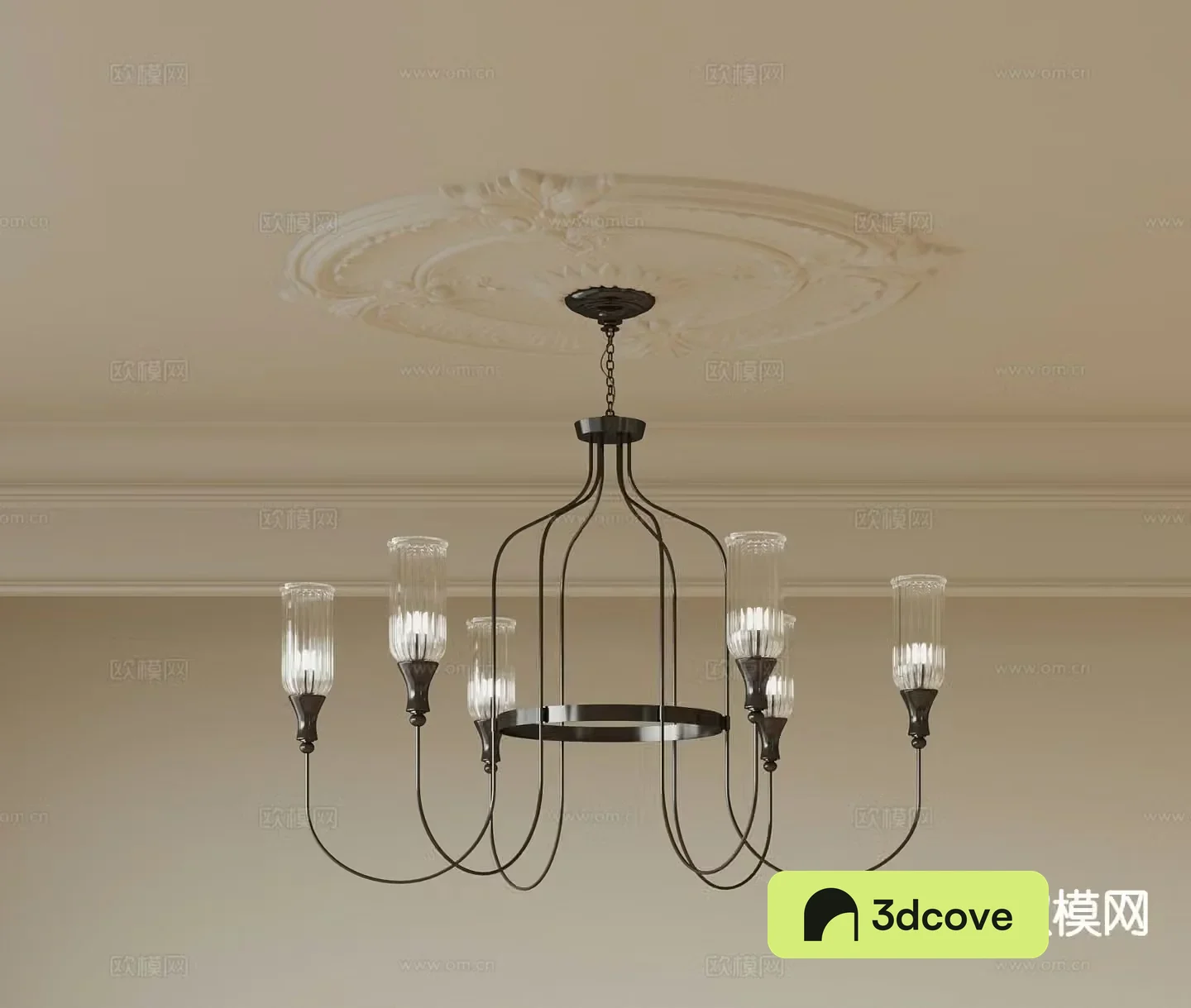 French chandeliers multi-head chandeliers