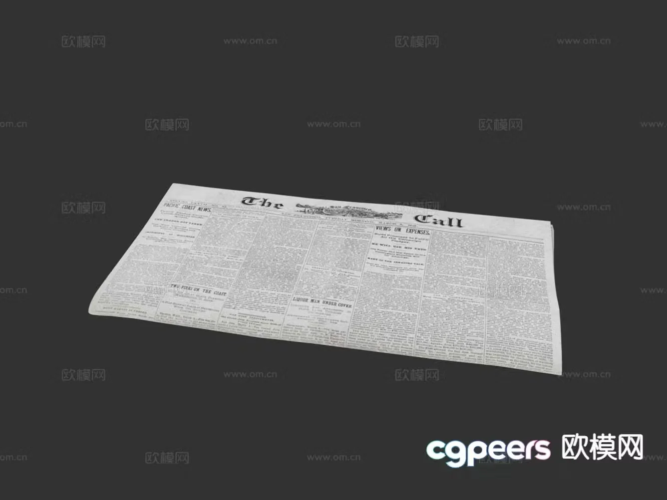 books newspapers newspapers 3d model