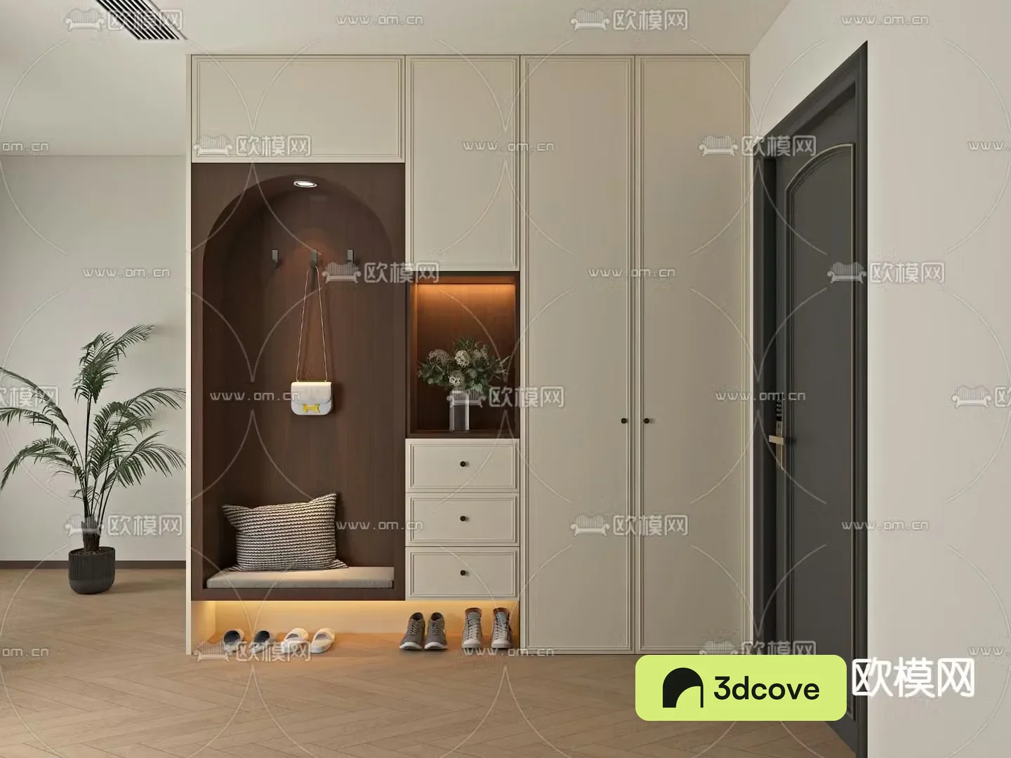 the entrance shoe cabinet