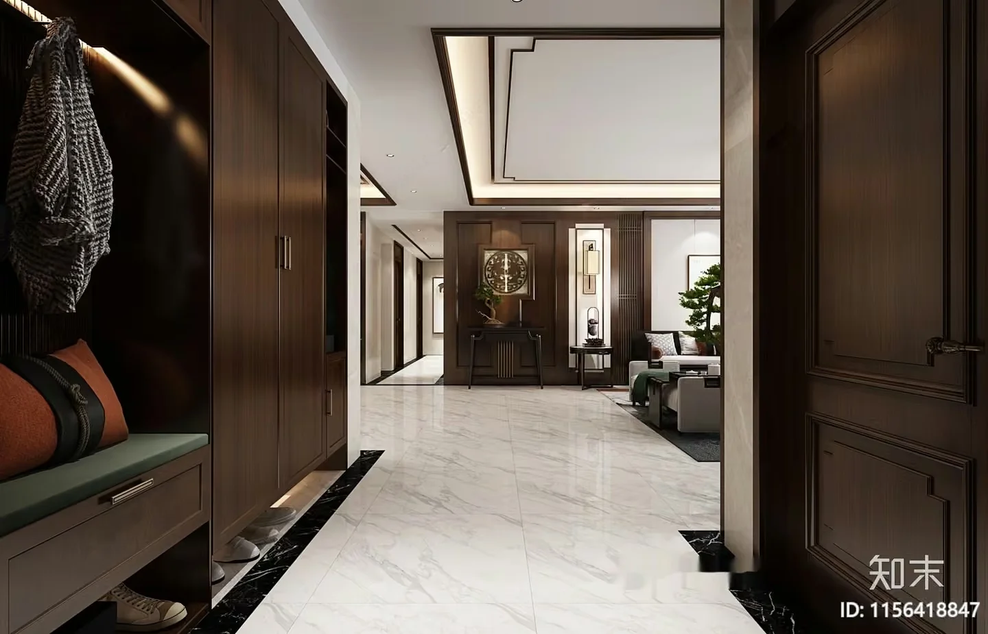 A Modern Living Room 3D Model – 9034 – VRAY Render