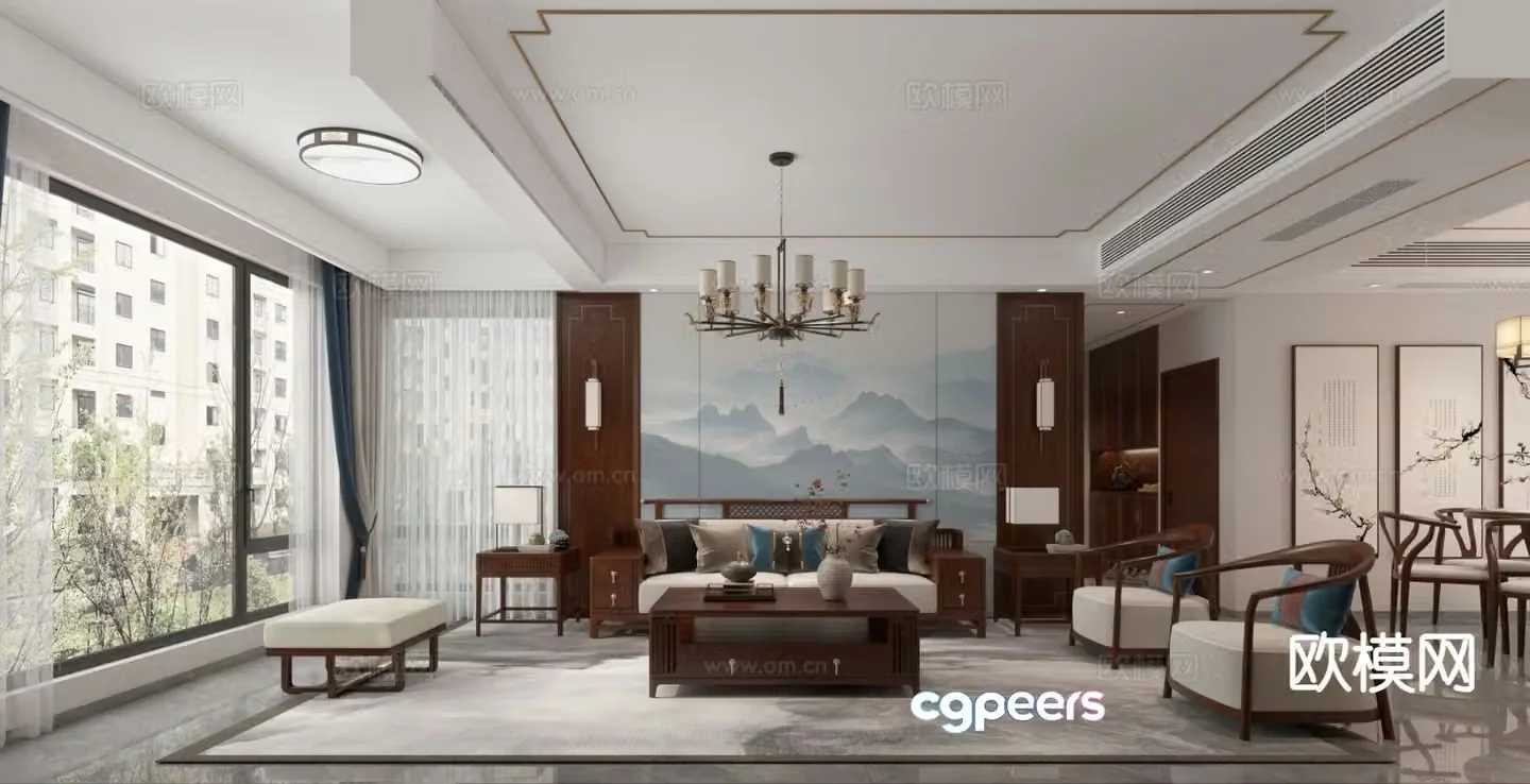 New Chinese restaurant 3D model