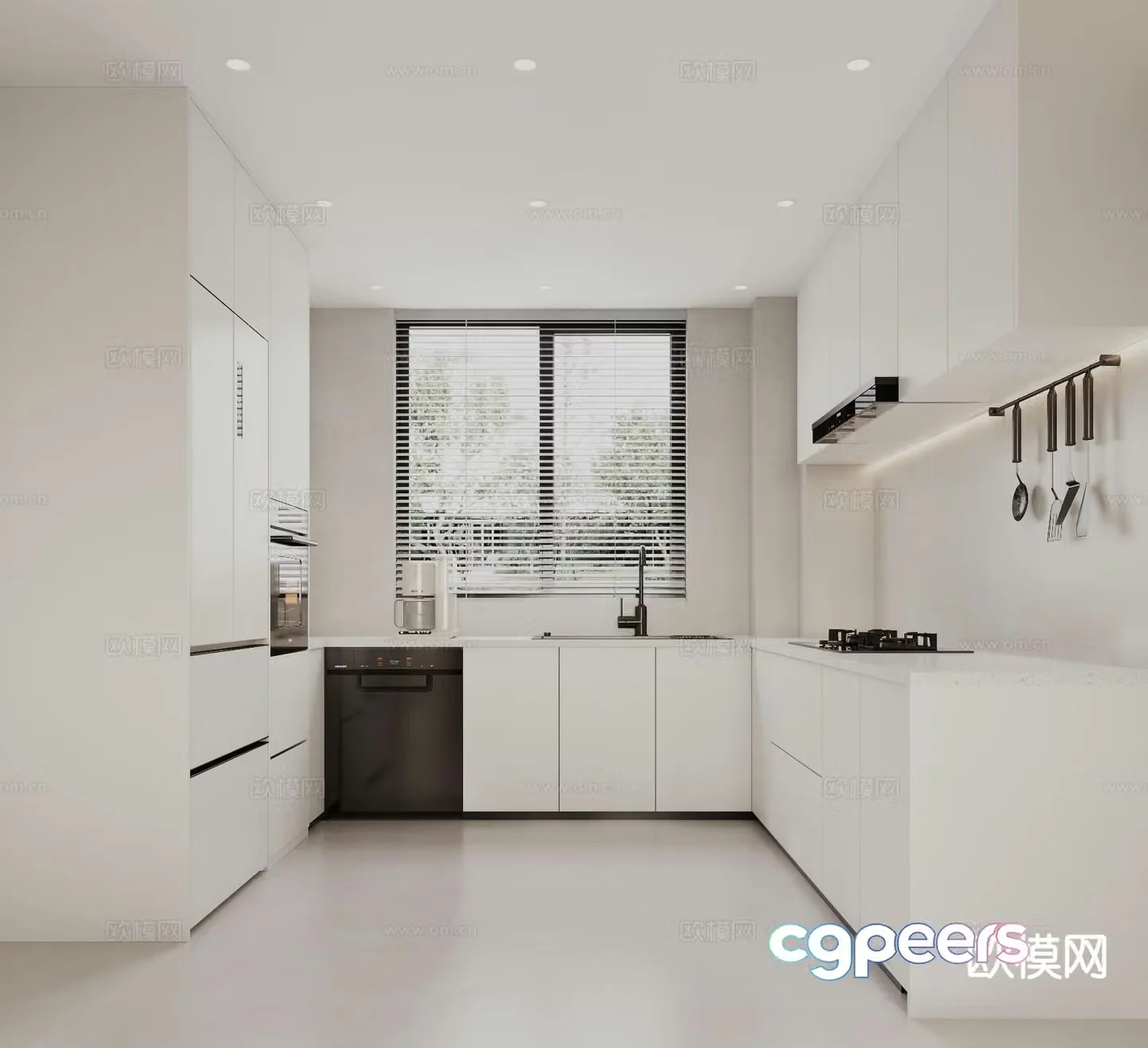 Open kitchen 3d model
