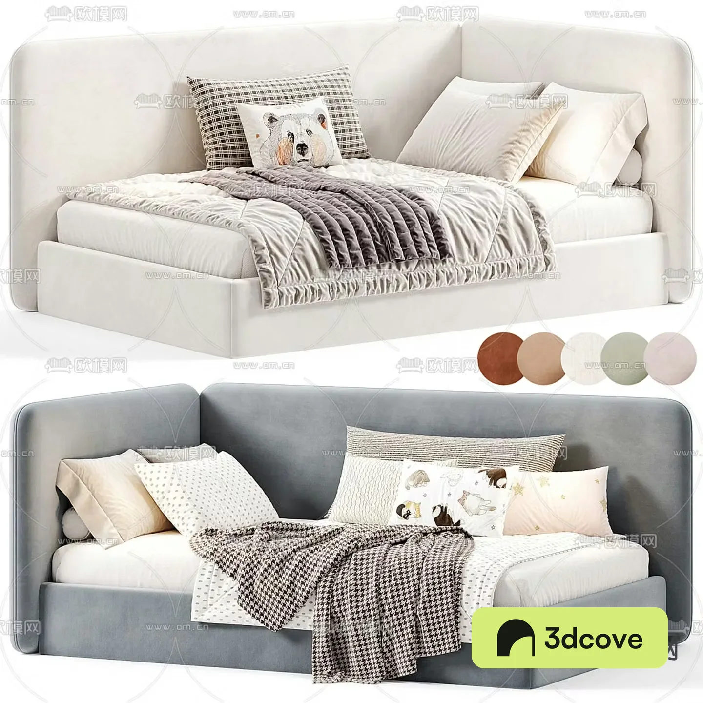 Wheelhouse fabric single children’s bed