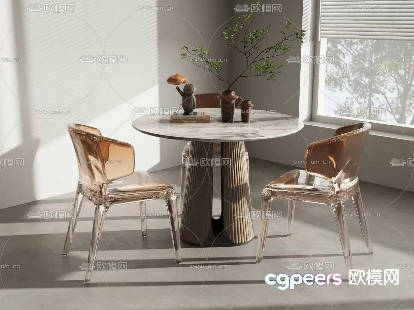 Leisure tables and chairs Negotiation tables and chairs 3d model