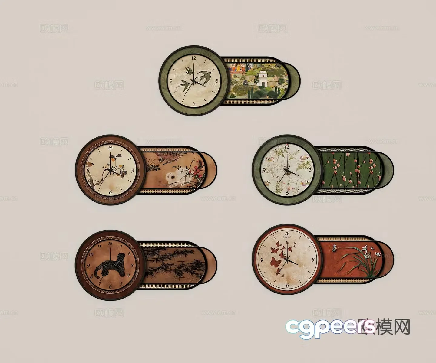 French retro medieval style wall decoration 3d model