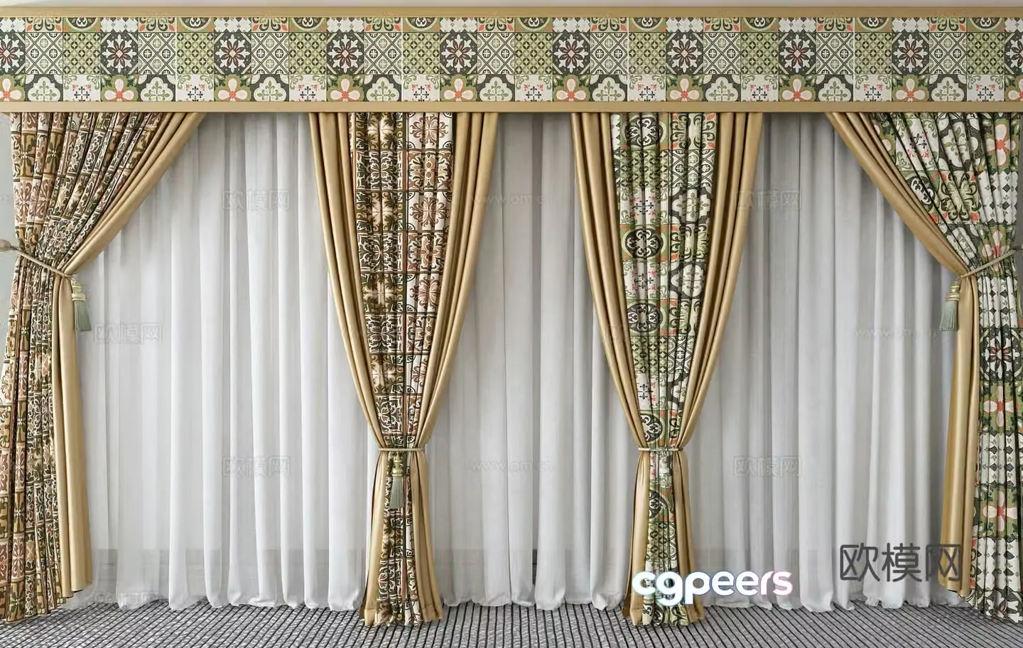 Curtain 3d model