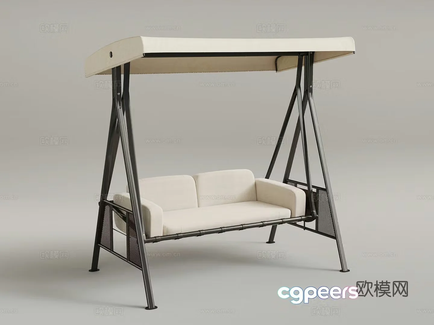 Modern swing outdoor swing chair 3d model