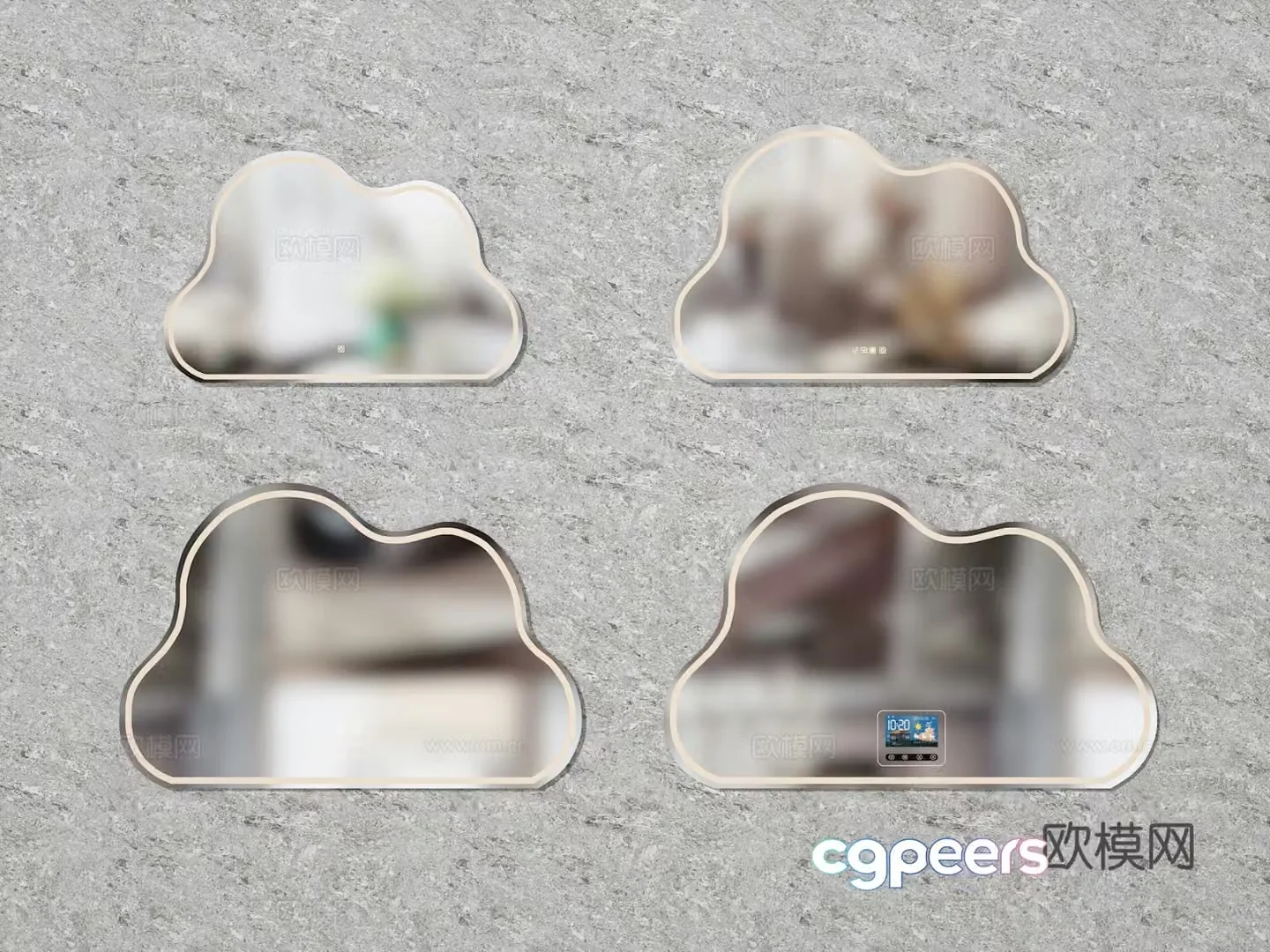 Cloud Mirror 3d Model