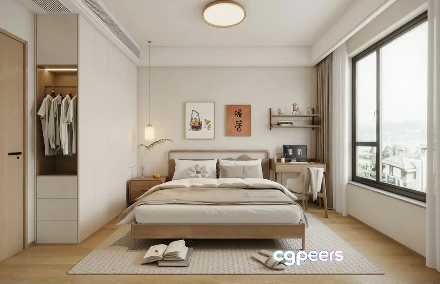Cozy Bedroom 3D Model – 4761 – CORONA Render
