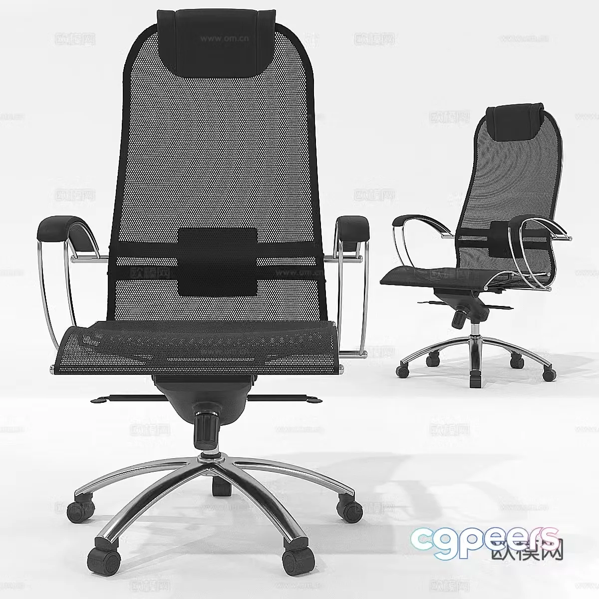 Office chair shift chair ergonomic chair 3d model