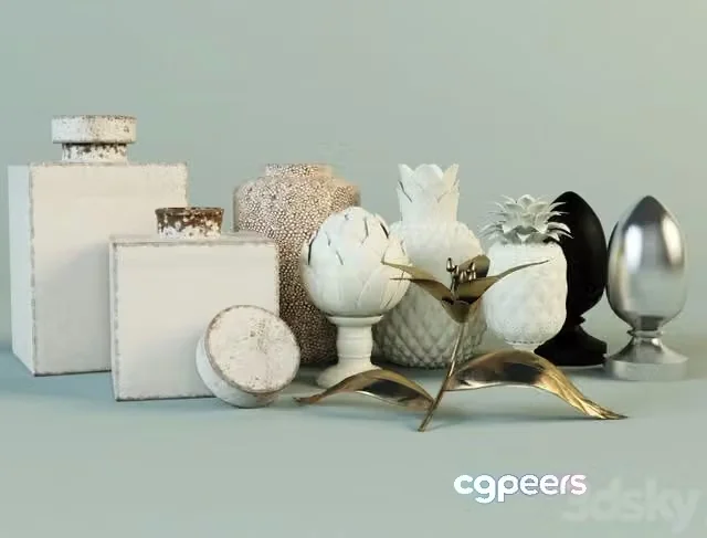 3ds Max Free – Decorative Ornaments ZARA HOME