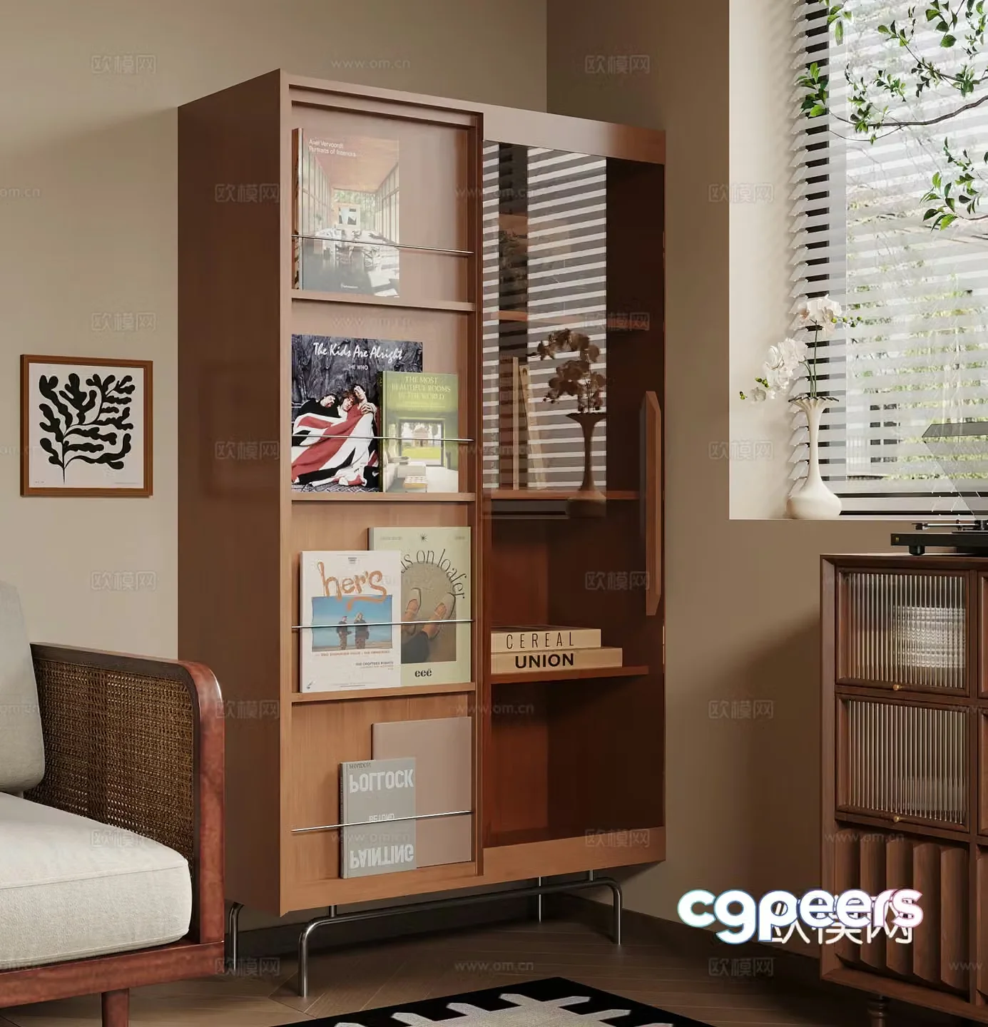 Storage cabinet ancient storage cabinet side cabinet 3D model