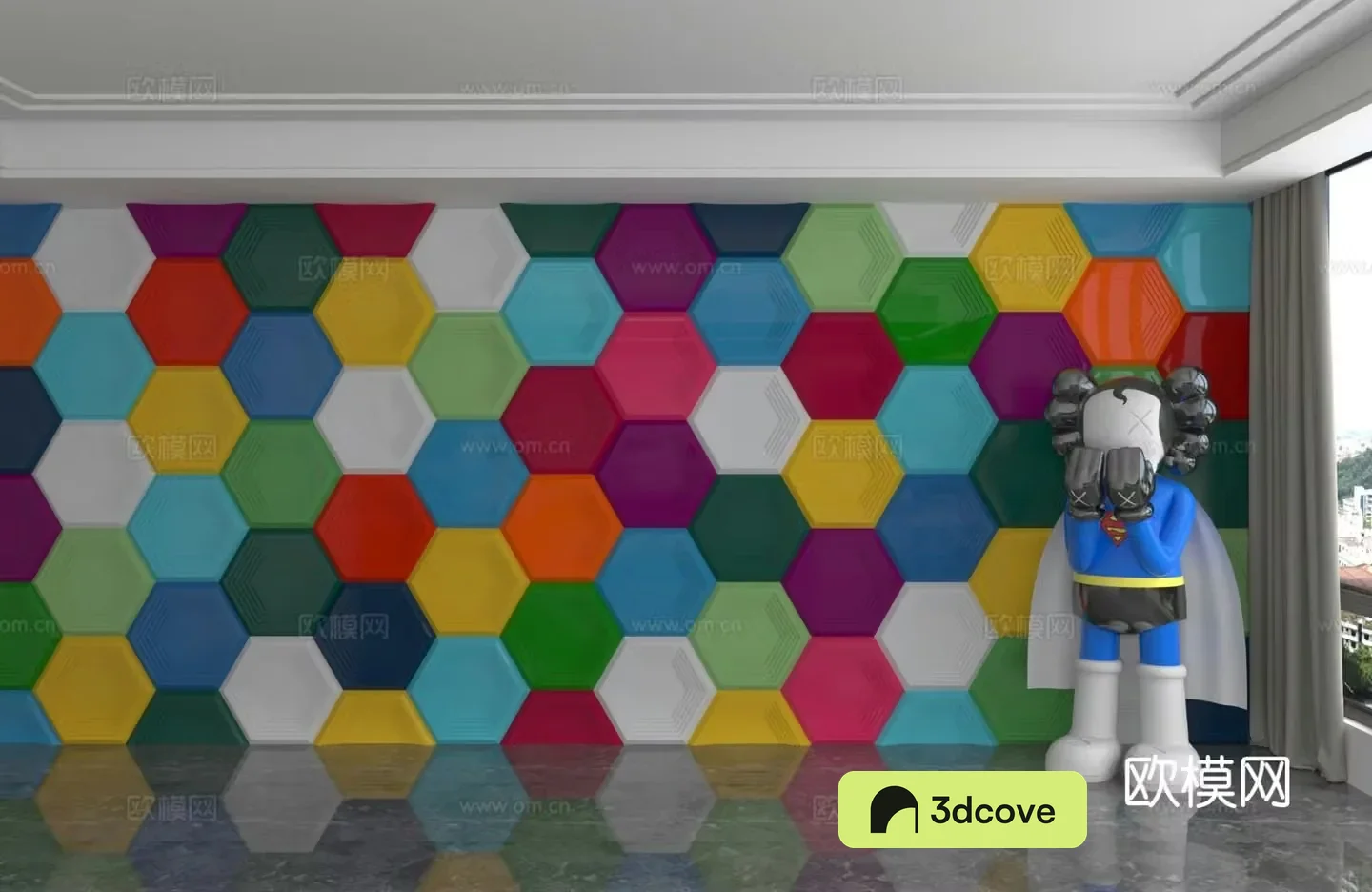Modern background wall Geometric pattern background wall