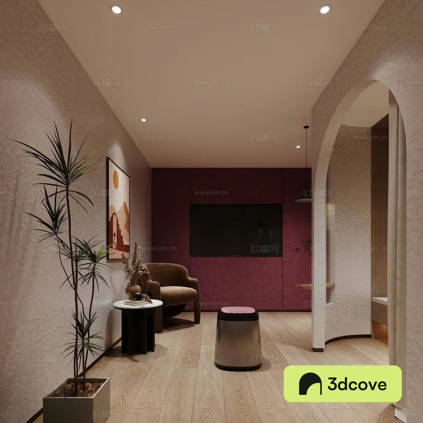 Modern beauty salon SPA room rest area
