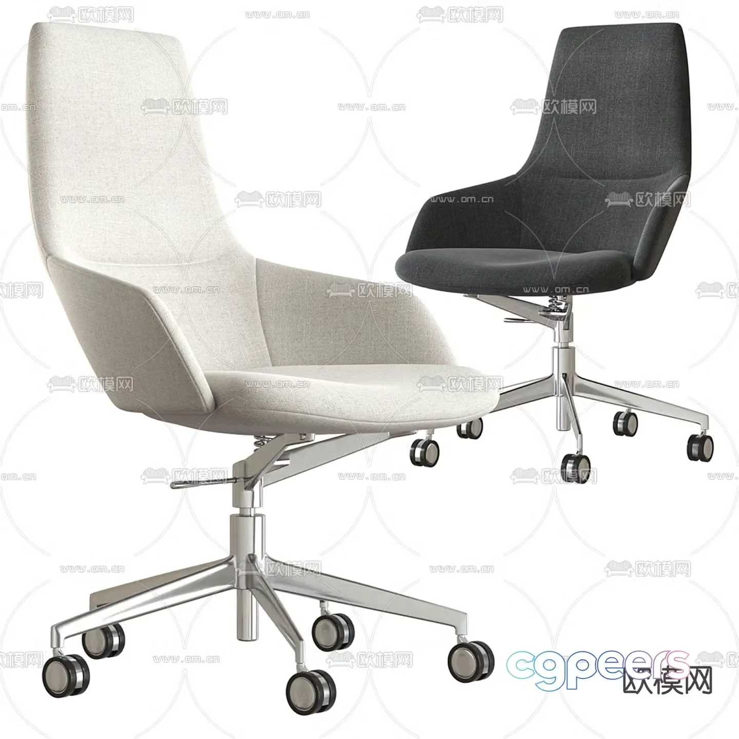 Office chair shift chair staff chair 3d model