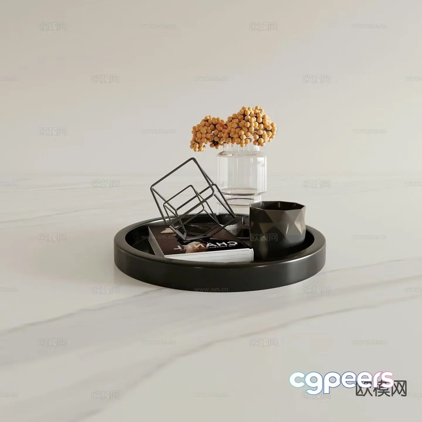 Fruit plate utensils tray ornaments 3d model