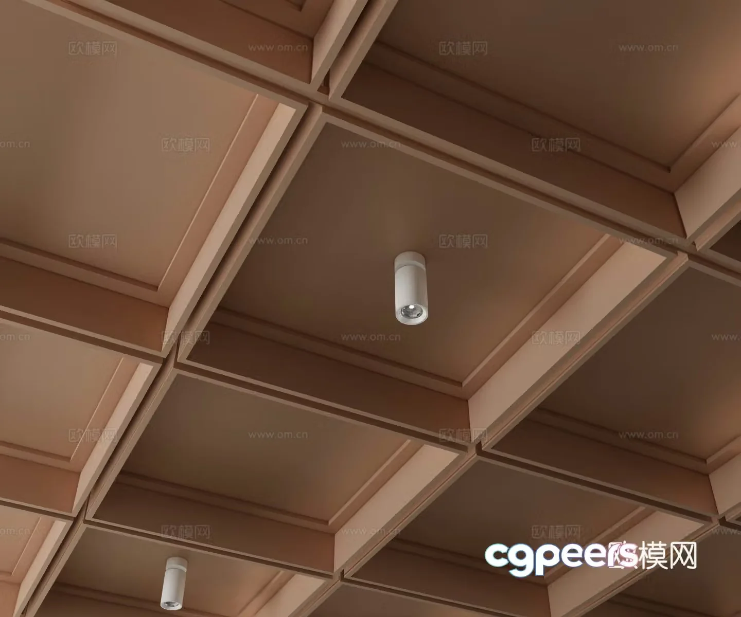 Modern geometric ceiling tooling ceiling square ceiling 3D model