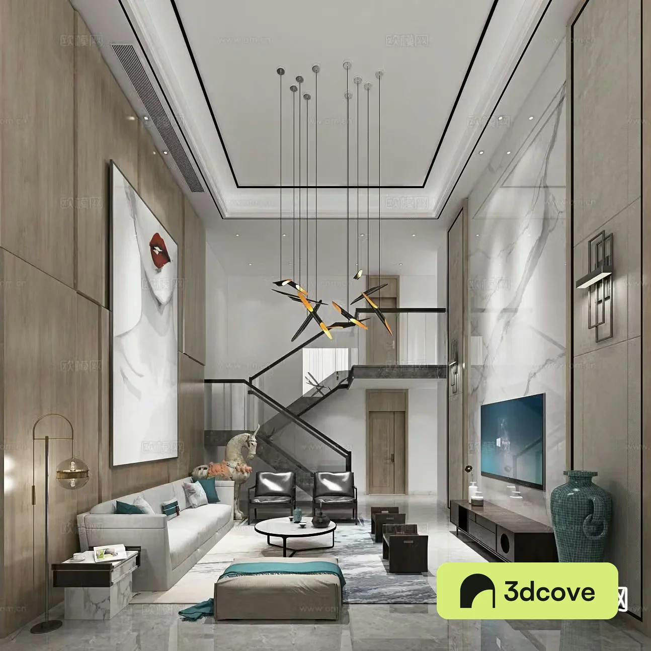 Modern villa living room